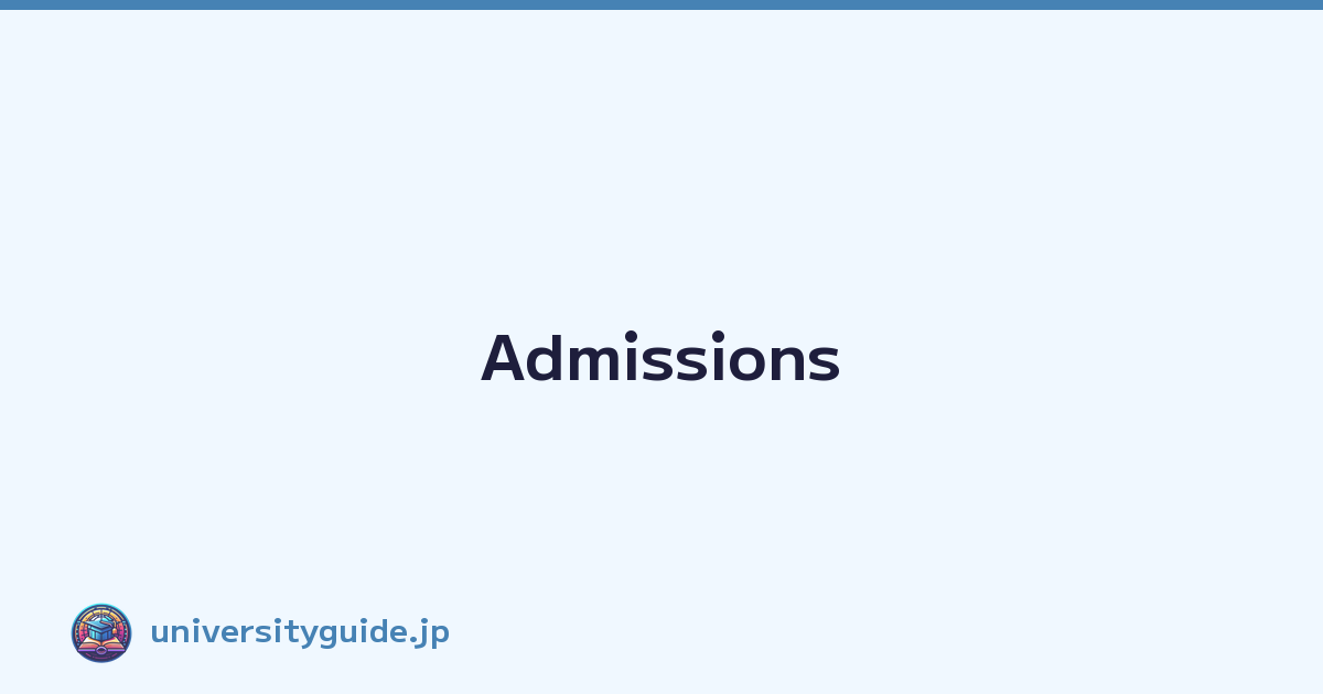 Admissions