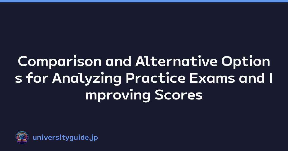 Comparison and Alternative Options for Analyzing Practice Exams and Improving Scores