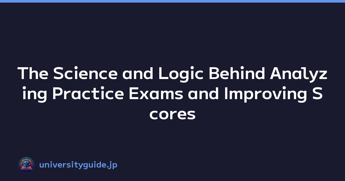 Featured image of post The Science and Logic Behind Analyzing Practice Exams and Improving Scores