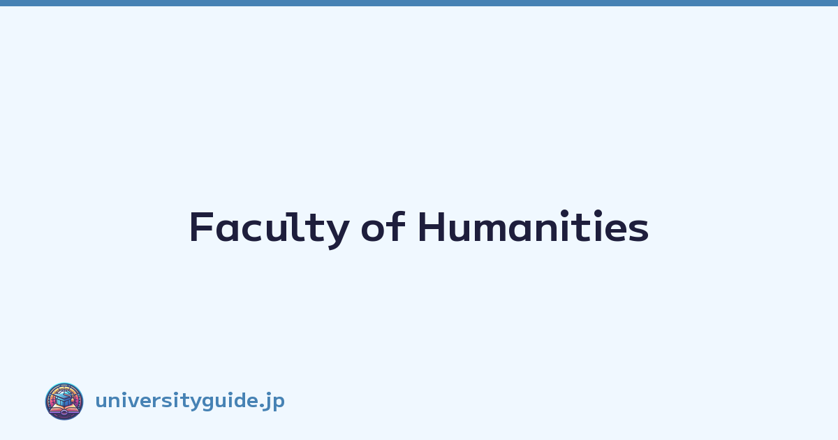 Faculty of Humanities