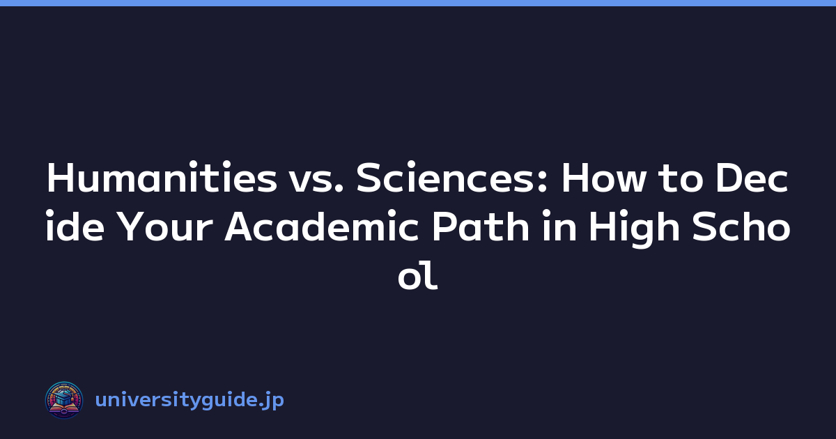Humanities vs. Sciences: How to Decide Your Academic Path in High School