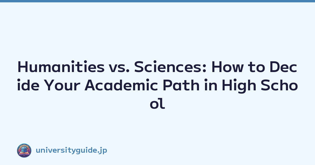 Humanities vs. Sciences: How to Decide Your Academic Path in High School