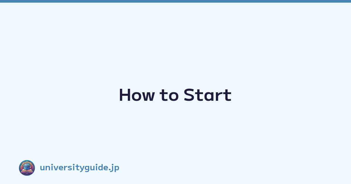 How to Start