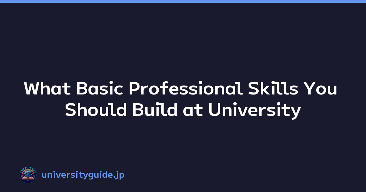What Basic Professional Skills You Should Build at University